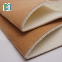 Tissu en boucle laminé en mousse PU à surface velours de 6 mm, matériau composite anti-pression pour doublure intérieure de soutien orthopédique