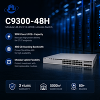 Network Essentials Wholesale C9300-48H Switch Empresarial Gestionado de 48 Puertos UPOE+ 90W Modular Uplink StackWise-480