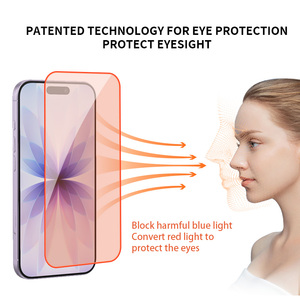 Protection oculaire de luxe, thérapie par lumière rouge, film protecteur d'écran en verre trempé ultra-fin 9H haute transparence anti-rayures pour iPhone 17 - Product Image 5