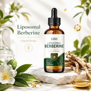 Compléments alimentaires 100% purs d'extrait d'herbe de berbérine, cannelle de Ceylan HCL 500mg, Phytosome, antioxydant, soutien immunitaire, gouttes liquides orales - Product Image 5