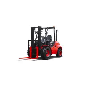 Katı lastikli çin 3.5Ton 4WD 4X4 engebeli arazi forkliftleri