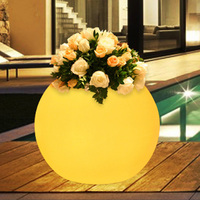 Lampe de sol en pot de fleurs LED
