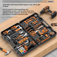 Boîte à outils domestique multifonctionnelle, kit de réparation de matériel complet, ensemble d'outils d'électricien domestique, perceuse pour voiture, acier à haute teneur en carbone