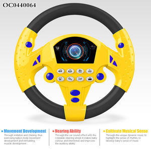 Игрушки и игры на батарейках Монтессори, музыкальное рулевое колесо, имитация вождения, пластиковая игрушка - Product Image 4