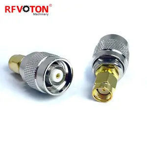 Rf Coaxial Connector RP SMA Male To RP TNC Male Plug Adapter