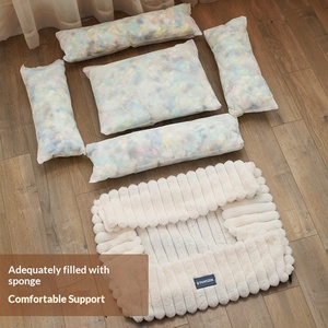 Sınır Ötesi Kulübe Çıkarılabilir Kare Kumaş Evcil Hayvan Yuvası Çekilebilir Tavşan Kedi Kalınlaştırılmış Evcil Hayvan Minderi Toptan Satış - Product Image 3