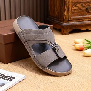 थोक फैशन सॉस मध्य पूर्व गैर-पर्ची एंटी-गंध फ्लिप फ्लॉप pu चप्पल बाहरी कैजुअल समुद्र तट अरबिक सैंडल सभी मौसमों - Product Image 6