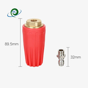 Nuevo CS 350 Bar 5000 PSI Boquilla Turbo roja de latón de alta presión 360 Boquilla de limpieza de superficie giratoria para lavadora a presión - Product Image 3