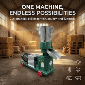 Machine à granulés multifonctionnelle pour l'alimentation animale, machine à former des granulés d'herbe et de céréales pour la transformation des aliments pour volailles et bétail - Product Image 1
