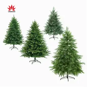 Meilleure vente en gros de décoration de Noël 7ft 8ft 9ft Arbre de Noël artificiel en PVC avec lumières pour la fête