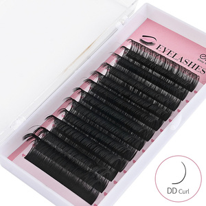 EBT 수제 0.03 0.05 0.07 속눈썹 컬 J B C CC D DD L 블랙 개별 속눈썹 8mm <span class=keywords><strong>15mm</strong></span> 천연 긴 인조 속눈썹 연장 - Product Image 5