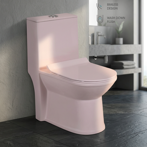 Amérique du sud Offre Spéciale coloré rose Siphon une pièce compostage pas cher prix salle de bain toilette 1 pièces toilette - Product Image 1