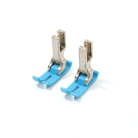 Pied presseur plat industriel MT-18 en plastique bleu, résistant à l'usure, pour machine à coudre Oxford, accessoire de mini-machine à coudre, neuf