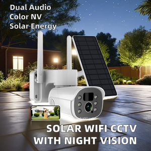 Thông Minh Không Dây 4G Năng Lượng Mặt Trời Powered CMOS Máy Ảnh Hệ Thống Báo Động Đầy Đủ Màu Sắc Tầm Nhìn Ban Đêm Góc Rộng Hai Cách Âm Thanh Điện Năng Thấp Cho Nhà Sử Dụng - Product Image 6