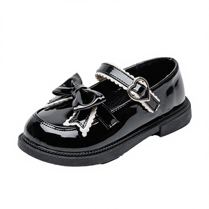 Zapatos de PU para Niñas, Estilo Coreano, Suela Blanda Británica, Princesa, Niñas Medianas y Grandes, Estudiantes de Primaria, Secado Rápido - Product Image 4