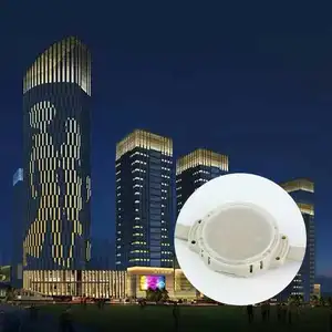 Lampu Modul Led Rgb Piksel Berubah Warna Cerdas 50Mm DC24V Titik Titik Sumber Cahaya untuk Pencahayaan Eksterior Bangunan