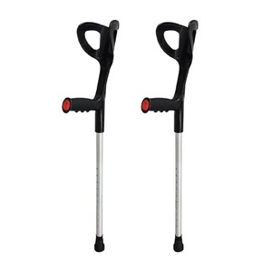 Béquilles télescopiques portables pour la rééducation des fractures, en acier inoxydable, conception demi-coudière - Product Image 3