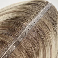Extensions de cheveux humains russes vierges Super Double Drawn, cuticules alignées, type Butterfly, pour trame plate en PU à trou fin, coupées dans n'importe quelle position