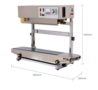 Machine de scellage thermique à bande continue semi-automatique haute précision WD-FRE-900H