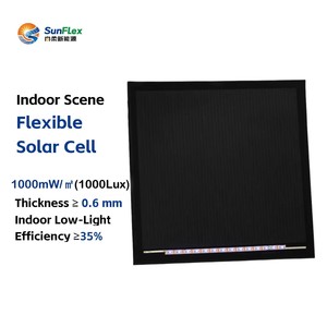 Panneaux solaires flexibles SunFlex, <span class=keywords><strong>film</strong></span> mince, solaires d'intérieur, efficacité 35 %, ultra légers, faible luminosité, module PV portable, IoT - Product Image 3