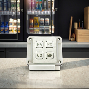 Mini 2x2 ma trận 4-nút thép không gỉ Bàn phím IP65 FCC/CE chứng nhận máy bán hàng tự động Số <span class=keywords><strong>Key</strong></span> cho kiosk ứng dụng - Product Image 1