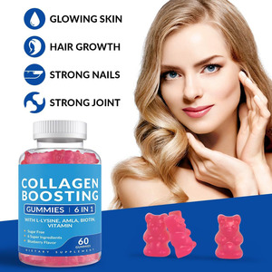 Gomitas estimuladoras de colágeno sin azúcar más vendidas con vitaminas, extracto de fruta <span class=keywords><strong>Amla</strong></span>, suplemento dietético para apoyar el crecimiento del cabello - Product Image 5