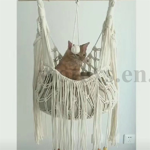 Hamac en coton macramé pour les animaux de compagnie, <span class=keywords><strong>panier</strong></span>, fait à la main, lot de 50 pièces, PH439 - Product Image 2