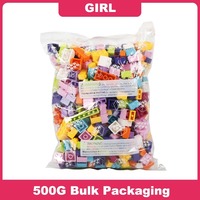 Coloré 500 pièces en plastique bricolage bloc de construction ensemble éducatif Construction modèle jouet pour garçons filles en vrac classique brique jouet pour enfants