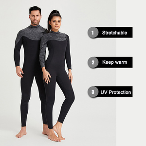 Bán buôn 3/2mm <span class=keywords><strong>Neoprene</strong></span> ngực Zip lướt Wetsuit cho nam giới phụ nữ Windproof bodysurf đầy đủ phù hợp với - Product Image 2