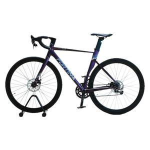 Vélo de course sur route en alliage d'aluminium FR350 à 18 vitesses avec freins à double disque et guidon courbé pour hommes et femmes - Product Image 1