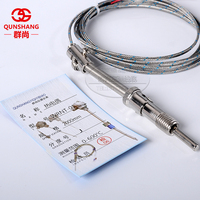 Capteur de température de précision de thermocouple blindé de type WRNT-01/PT100 à ressort de pression de type K