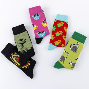 Nouvelle robe <span class=keywords><strong>dinosaure</strong></span> chien singe maïs conception coton équipage chaussettes pour hommes - Product Image 3