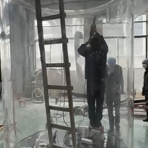 China profession elle Großhandel benutzer definierte Riesen elegante Zylinder Acryl Fisch Aquarium - Product Image 3