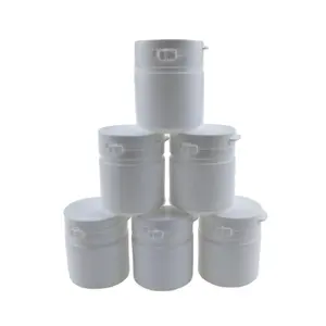 Hdpe plastic material Chewing gum jar 30cc 50cc 80cc 100cc plastic pharmaceutical bottle with pull ring cap Rongyuan