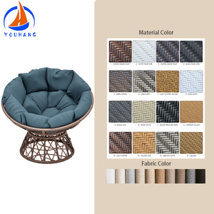 Foshan Supply Classic White Pe Silla mecedora curvada <span class=keywords><strong>de</strong></span> mimbre con <span class=keywords><strong>cojines</strong></span> Silla para exteriores <span class=keywords><strong>Terraza</strong></span> - Product Image 2