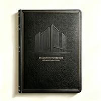 Carnet de notes exécutif personnalisé en PU, avec couverture rigide embossée, ensemble de journaux, cadeau d'entreprise