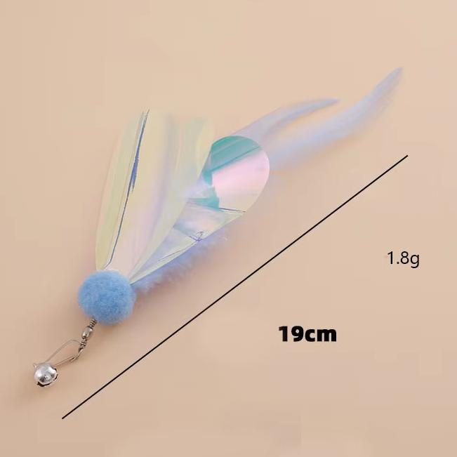 Tête de rechange pour insecte volant à paillettes bleues