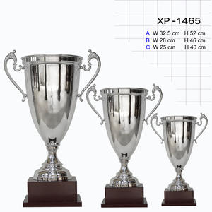 สินค้า <span class=keywords><strong>Ogilvy</strong></span> XP-1465ถ้วยรางวัลขนาดใหญ่ทำจากโลหะทั้งชิ้นหูถ้วยสามมิติสีทองตัวอักษรเงินชุดรูปแบบกีฬาสีทอง - Product Image 2