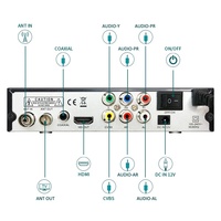 Boîtier TV Wi-Fi Quad Core avec DVB-T2 4K Ultra HD Android 15 Processeur Amlogic S905W pour la télévision numérique terrestre