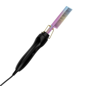 Peine Alisador de Cabello Eléctrico de Doble Uso, Herramienta de Peinado con Calentamiento de Cobre para Cabello Liso y Rizado - Product Image 5
