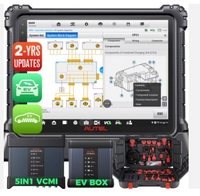 Escáner de Diagnóstico Global Autel Maxisys Ultra EV Maxi System MS 909 919 con Kit Evdiag, Herramienta de Programación de Llaves de Alto Voltaje Eléctrico