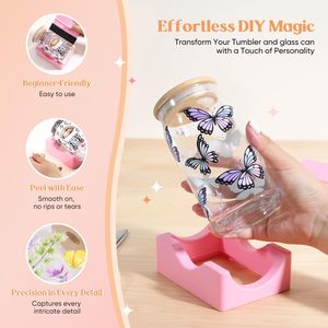 Vinilos UV DTF personalizados para vasos de 16 oz <span class=keywords><strong>con</strong></span> temática de amantes de los libros, pegatinas UV DTF para transferir por fricción, pegatinas para vasos Libbey de 16 oz, manualidades. - Product Image 3