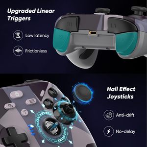 คอนโทรลเลอร์สำหรับ Xbox one, Series X/S, PC, 3.5 มม., 2.4GHz, โหมดมาร์โค/เทอร์โบ/สั่นสะเทือน (สีดำและสีขาว) - Product Image 5