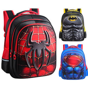 Commercio all'ingrosso SpiderMans 3D modello tridimensionale borse elementari scuola 1-6 classe ragazzi zaino per bambini - Product Image 4