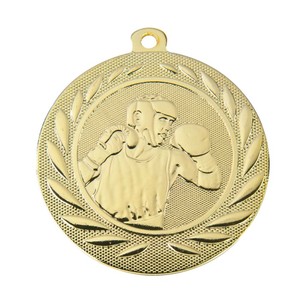 Noble Luxury Gold Boxing Medal Premier <span class=keywords><strong>prix</strong></span> avec des gants Stars Laurel Design - Product Image 2