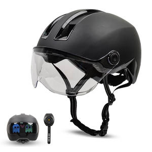 하이 퀄리티 스마트 헬멧 자전거 탈착식 디스플레이 화면 야간 안전 사이클링 헬멧 자전거 헬멧 성인 도시 승마 장비 - Product Image 1