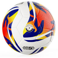 Ballon de football professionnel léger taille 5 pour adulte, idéal pour les matchs et l'entraînement, en PU, avec logo et marque personnalisables, vente en gros