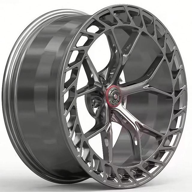 New High Performance 1-Piece Black Forged Sporty Wheels 15-24 Inch Polished Finish with 40-120 mm PCD