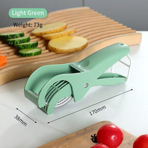 Trancheuse à légumes multifonction portative, lame en acier inoxydable, coupe-fruits, hachoir alimentaire portable pour la cuisine et la préparation de salades - Product Image 2
