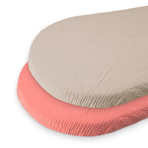 कपास बासीनेट फिट सेट क्रडल बेसिनेट गद्दे के लिए बेसिनेट शीट - Product Image 4